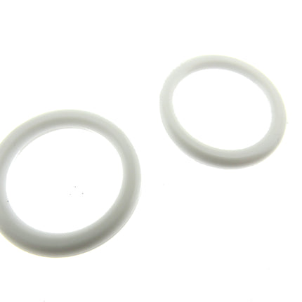White Plastic Roman Blind Curtain O Rings - 21mm  (Internal = 16mm) Heavy Duty - ThreadandTrimmings