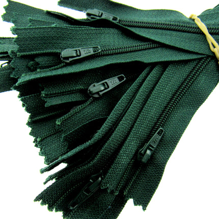 5 Pack Nylon Closed End Trebla Zips 3mm Dark Neutrals Cushion Fasteners