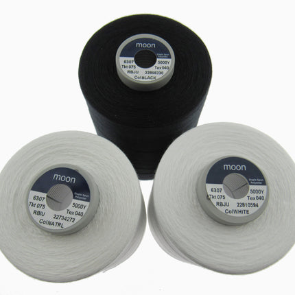 Moon Spun Polyester Thread 75s Heavy Duty Sewing Thread 5000 Yd Cone