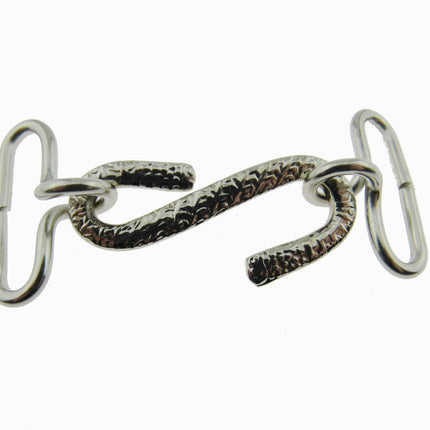 Snake Belt Buckles - Silver Colour "S" Shape - 25mm Insert for Elastic - ThreadandTrimmings