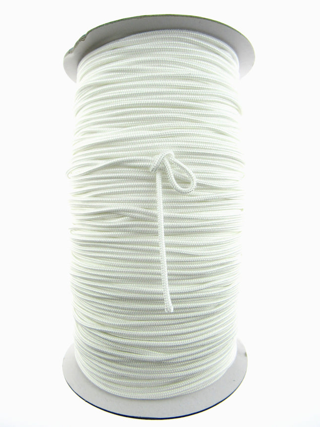 Curtain Blind Lift Cord 2mm White Strong Durable Suitable for Tents - ThreadandTrimmings
