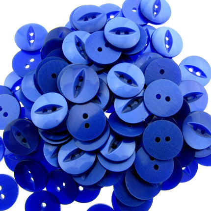 Round Fisheye Buttons Polyester 2-Hole Knitwear Sewing Craft Value Pack CFISH