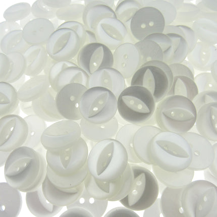 Round Fisheye Buttons Polyester 2-Hole Knitwear Sewing Craft Value Pack CFISH