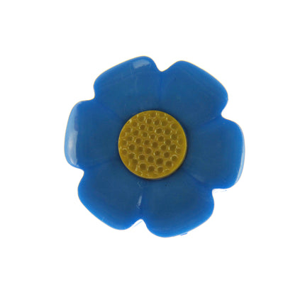 Round Flower Buttons Daisy Poppy Forget Me Not & Sunflower Buttons 18mm/21mm - ThreadandTrimmings