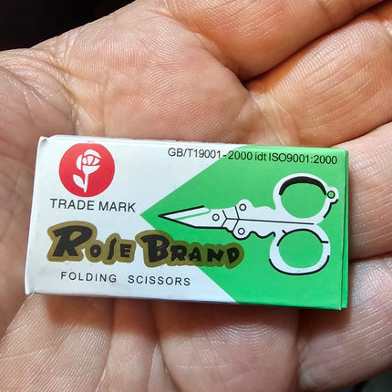 Mini Micro Folding Scissors for Key Rings or Pocket 3 Inch (7cm) - ThreadandTrimmings