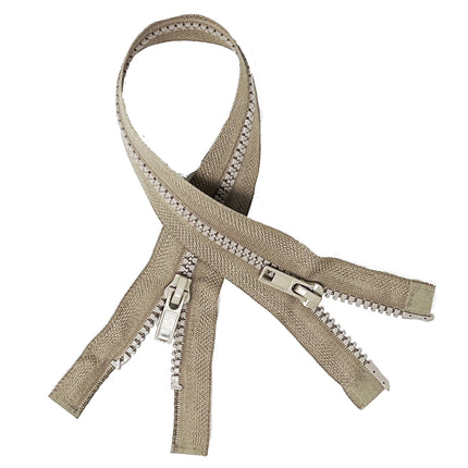 Two Way Plastic Delrin Open End Zips 2 Way Open End Zips 9 Colours 10 Sizes - ThreadandTrimmings