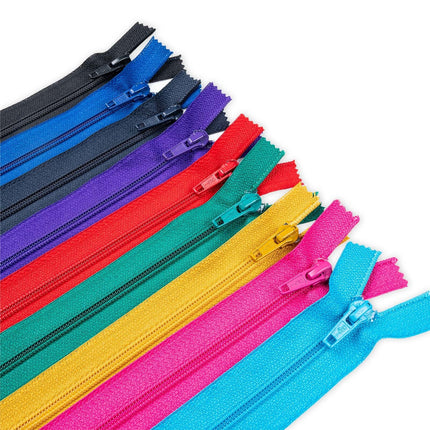 Nylon Open End Zips - OPTILON - 10" / 12" / 14" - ThreadandTrimmings