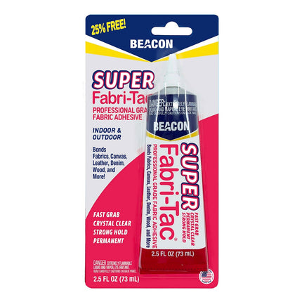 Fabric Glue Super Fabri-Tac 73ml Beacon Adhesives Glue - ThreadandTrimmings