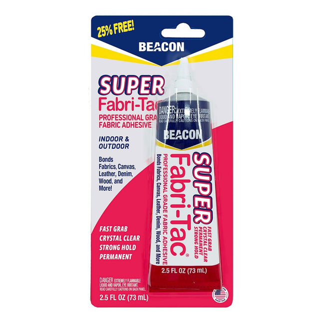 Fabric Glue Super Fabri-Tac 73ml Beacon Adhesives Glue - ThreadandTrimmings