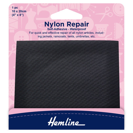 Waterproof Patches Self Adhesive Nylon Repair Patch - 10cm x 20cm - Hemline H689 - ThreadandTrimmings