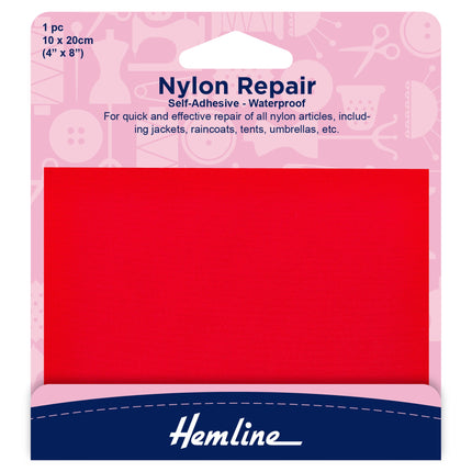 Waterproof Patches Self Adhesive Nylon Repair Patch - 10cm x 20cm - Hemline H689 - ThreadandTrimmings