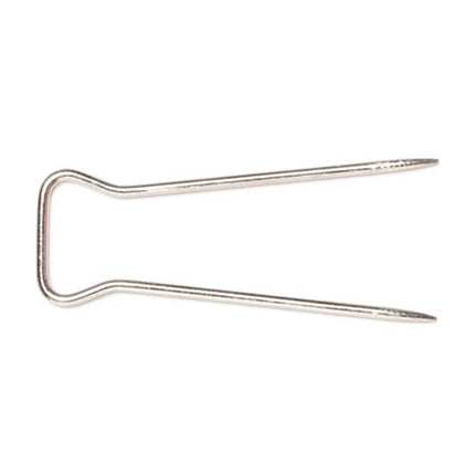 Metal cover pin on a white background