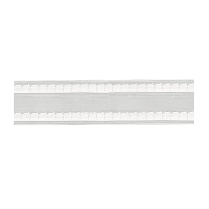 Curtain Header Wave Tape Translucent 75mm 3 Inch Wide 2 Pocket Rows MWT750 - ThreadandTrimmings