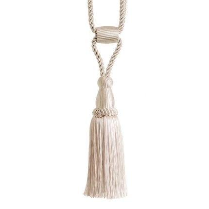 Tassel Curtain Tiebacks with Twisted Cord & Barrel by Jones Interiors - ThreadandTrimmings