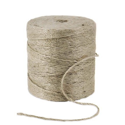 Jute Rope Bulk Roll 2mm Wide 500gm in weight approx. 370 to 430m Sold by Weight - ThreadandTrimmings
