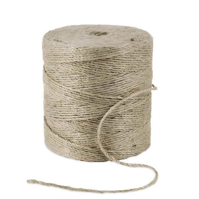 Jute Rope Bulk Roll 2mm Wide 500gm in weight approx. 370 to 430m Sold by Weight - ThreadandTrimmings