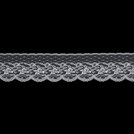 Flat Nylon Lace Trimming Antique White – 9 Widths & Patterns – 5m Lengths - ThreadandTrimmings