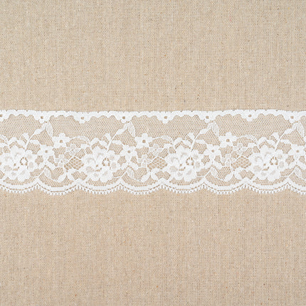 Flat Nylon Lace Trimming Antique White – 9 Widths & Patterns – 5m Lengths - ThreadandTrimmings