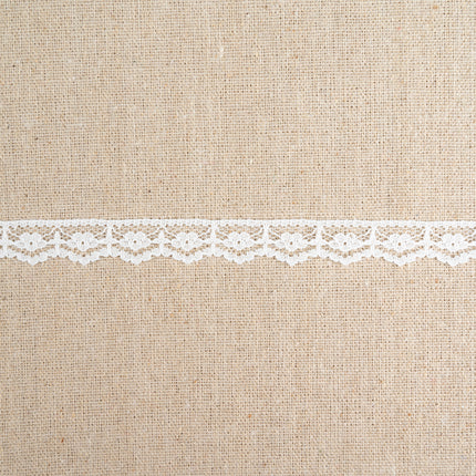Flat Nylon Lace Trimming Antique White – 9 Widths & Patterns – 5m Lengths - ThreadandTrimmings