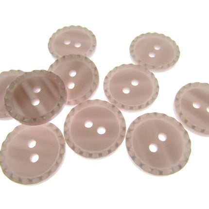 Round Two Tone Shimmer Bead Edge Buttons -- Choice of 9 Bright Colours 3 Sizes - ThreadandTrimmings
