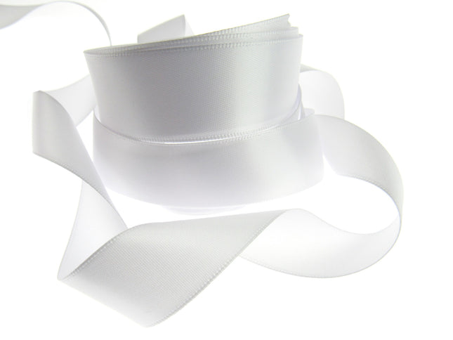Double Sided Satin Polyester Ribbon Woven Edge 10mm - Choice of 27 Colours - ThreadandTrimmings