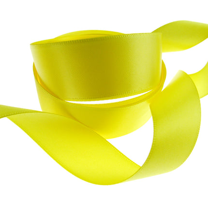 Double Sided Satin Polyester Ribbon - 38mm (1.5") - with Woven Edge 27 Colours