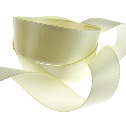 Double Sided Satin Polyester Ribbon - 38mm (1.5") - with Woven Edge 27 Colours