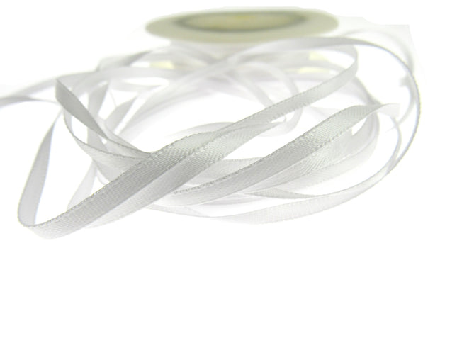 Thin Satin Ribbon - 10 Meter Lengths - Big Colour Range -3mm Double Faced Ribbon - ThreadandTrimmings