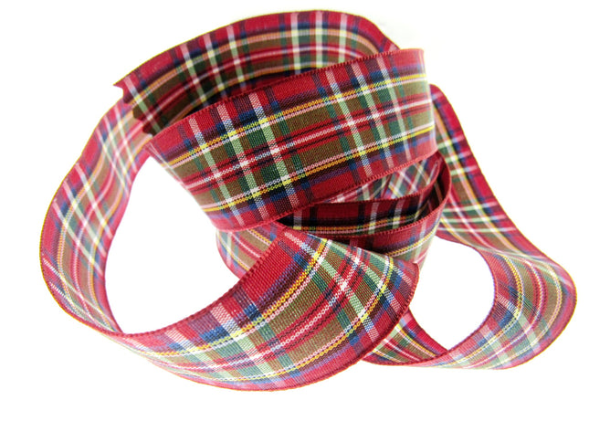 Scottish Tartan Ribbon Black Watch, Cameron, Buchanan, Mackenzie, Dress Stuart - ThreadandTrimmings