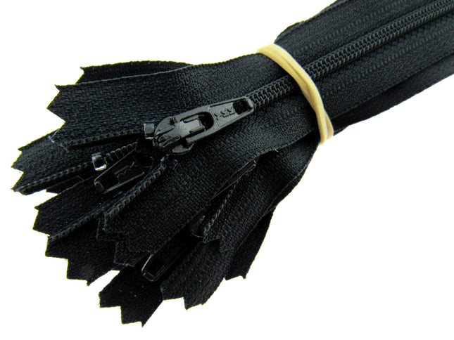 YKK Nylon Zips Closed End Skirt Zips 8" 9" 10" Choose From 32 Colours - Autolock - ThreadandTrimmings