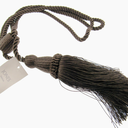 Tassel Curtain Tiebacks with Twisted Cord & Barrel by Jones Interiors - ThreadandTrimmings