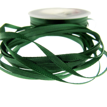 Thin Satin Ribbon - 10 Meter Lengths - Big Colour Range -3mm Double Faced Ribbon - ThreadandTrimmings