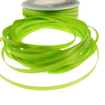 Thin Satin Ribbon - 10 Meter Lengths - Big Colour Range -3mm Double Faced Ribbon - ThreadandTrimmings