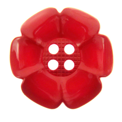 Extra Large  Flower Buttons Daisy Clown Buttons 65mm 3pcs 4 Hole CN77 - ThreadandTrimmings