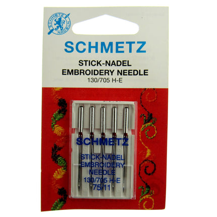 Embroidery Sewing Machine Needles by Schmetz 75 / 90 - Regular and Titanium - ThreadandTrimmings