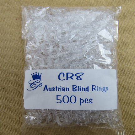 Round Austrian Blind Rings Clear Plastic 10mm (5mm inner) Choose Pack Size CR8 - ThreadandTrimmings
