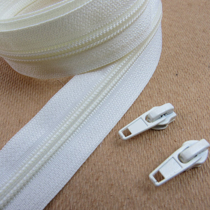 Continuous Zip Chain No.5 Weight with Sliders - Ideal for Upholstery & Cushions - ThreadandTrimmings
