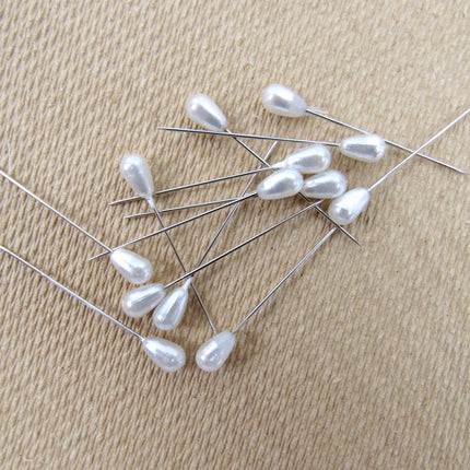 Pearl Headed Wedding Corsage and Table Pins - 1000 Pcs - 40mm Long - Steel Shank