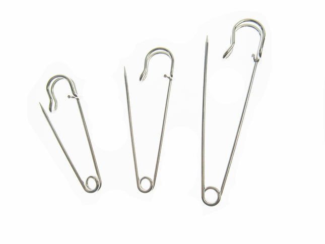 Kilt Pins Nickel Plated Steel 144 pcs Available in 3 sizes 63mm, 75mm & 100mm