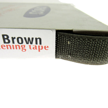 Chico Hook & Loop Fastener Tape 20mm x 1m Brown Beige Grey Red Black Twin Strip