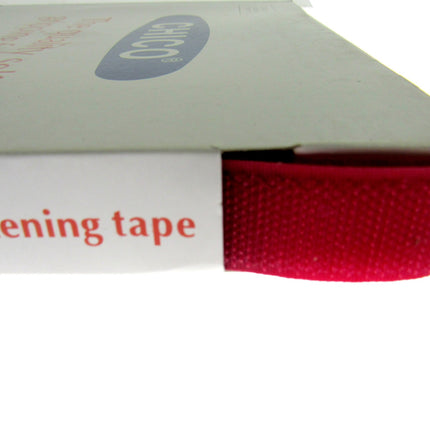 Chico Hook & Loop Fastener Tape 20mm x 1m Brown Beige Grey Red Black Twin Strip