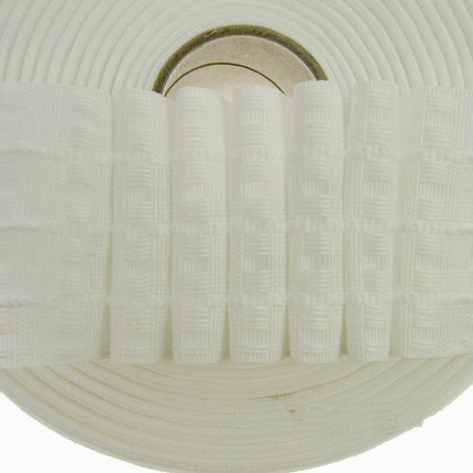 Multi Pocket Curtain Header Pencil Pleat Tape White 75mm 3 Inch Wide - ThreadandTrimmings