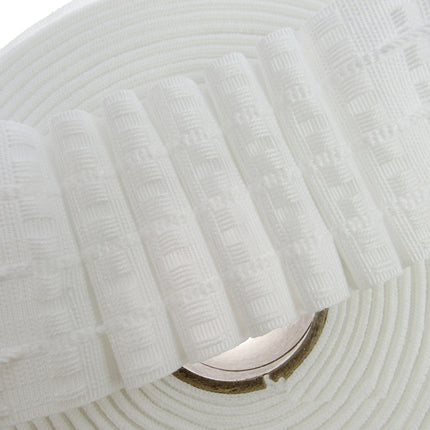 Multi Pocket Curtain Header Pencil Pleat Tape White 75mm 3 Inch Wide - ThreadandTrimmings