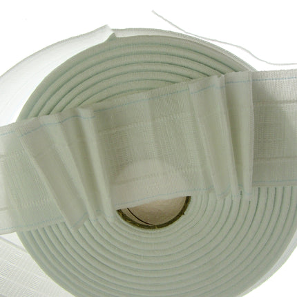 Triple Pleat Curtain Header Pencil Pleat Tape 75mm 3 Inch Wide CT75T - ThreadandTrimmings