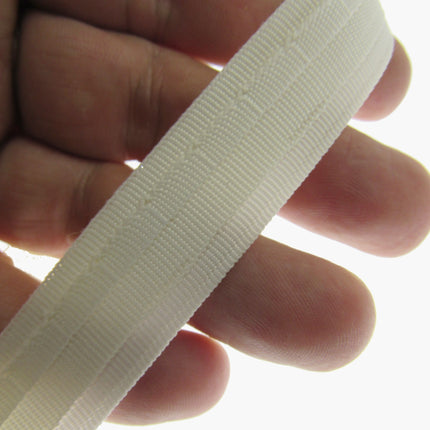 Roman Blind SIDE ENTRY Tubular Tape 19mm 3/4 Inch Wide Cream RB0191-100 - ThreadandTrimmings