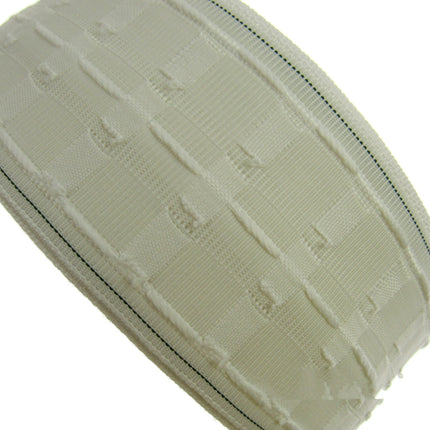 Curtain Header Fire Retardant Pencil Pleat Tape Woven Pockets 76mm 3 Inch Wide - ThreadandTrimmings