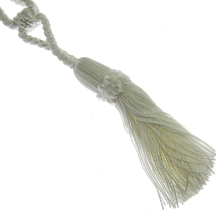 Pair Curtain Tie Backs Twisted Braid Rope with 11cm Tassel 2 Tiebacks 10 Colours - ThreadandTrimmings