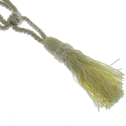 Pair Curtain Tie Backs Twisted Braid Rope with 11cm Tassel 2 Tiebacks 10 Colours - ThreadandTrimmings
