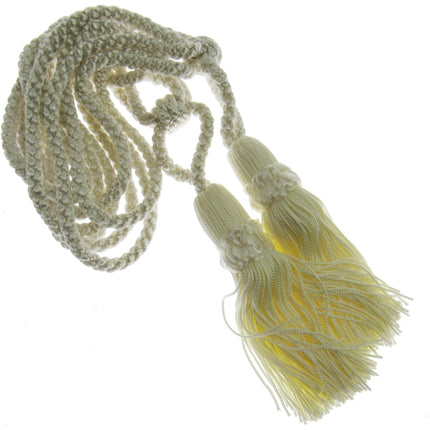 Pair Curtain Tie Backs Twisted Braid Rope with 11cm Tassel 2 Tiebacks 10 Colours - ThreadandTrimmings