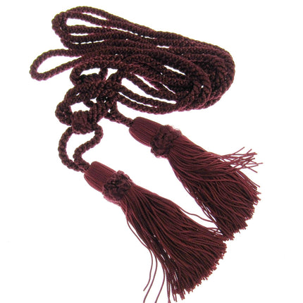 Pair Curtain Tie Backs Twisted Braid Rope with 11cm Tassel 2 Tiebacks 10 Colours - ThreadandTrimmings